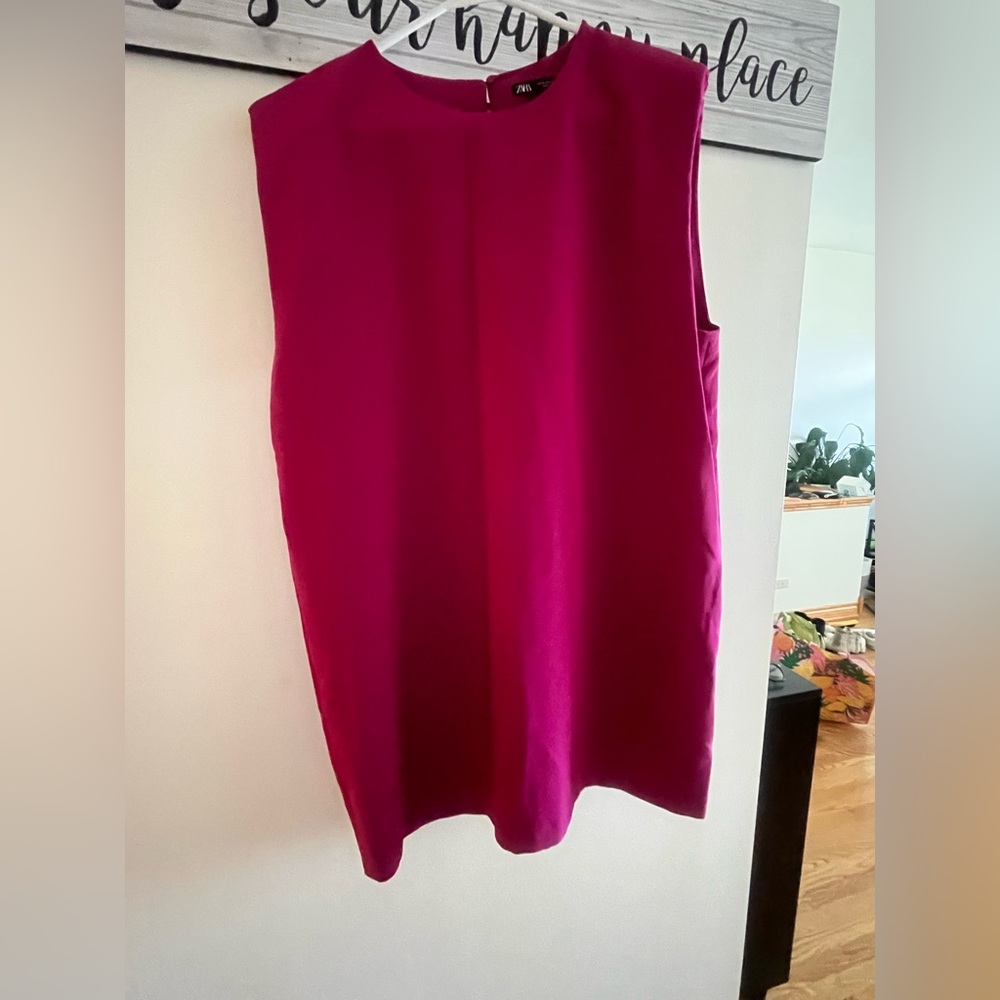 Zara Pink Pencil Skirt Knee-Length Cocktail